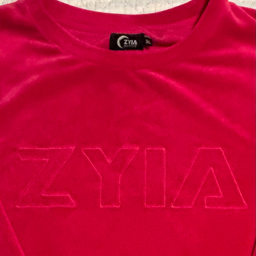 ZYIA Fuchsia Velvet Pullover Women’s 3X